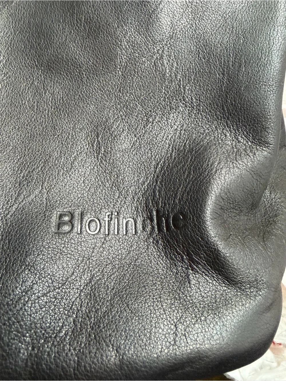 Blofinche Soft Black Leather Tote Bag